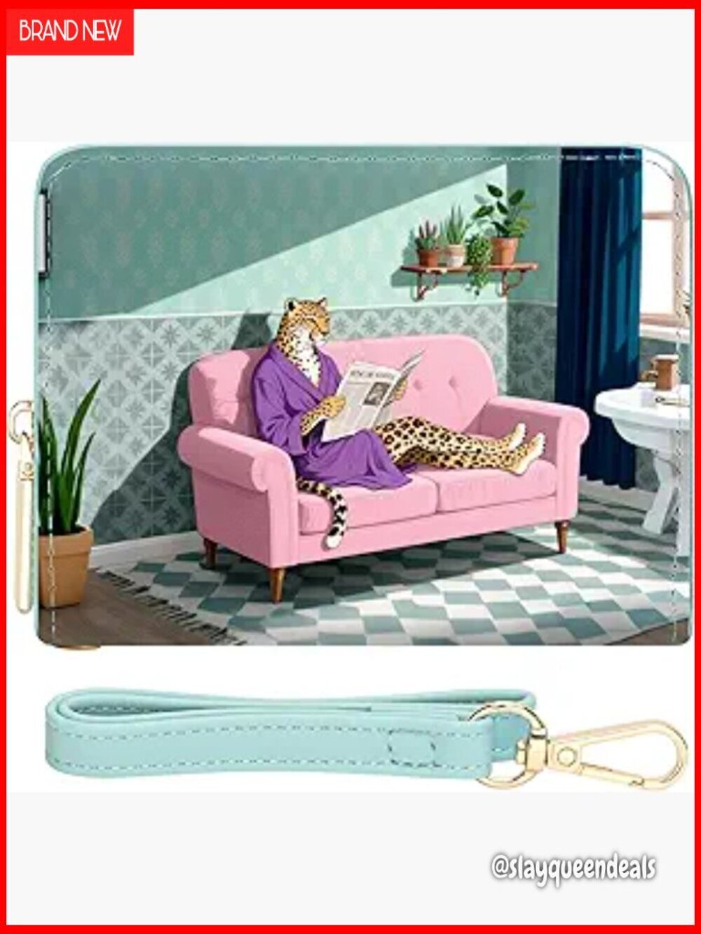 Small RFID Blocking Bifold Wallet with Detachable Wristlet and ID Window